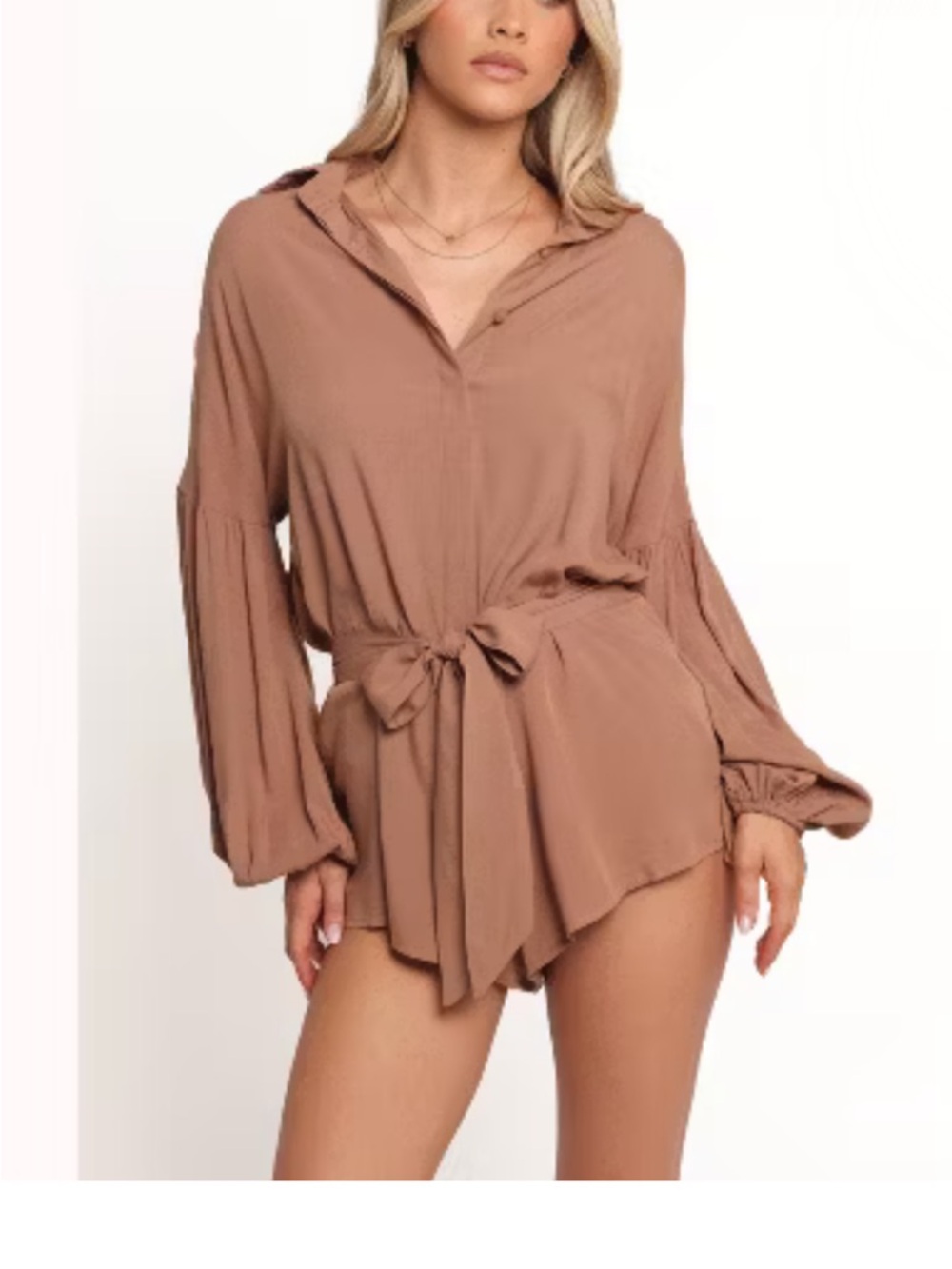 Petal & Pup Mocha Pali Romper